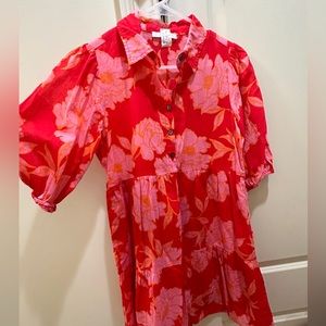 ❤️ KARLIE size small floral puff sleeve dress dress! Worn ONCE!